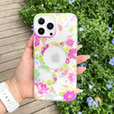 Floral Silicone Case Purple